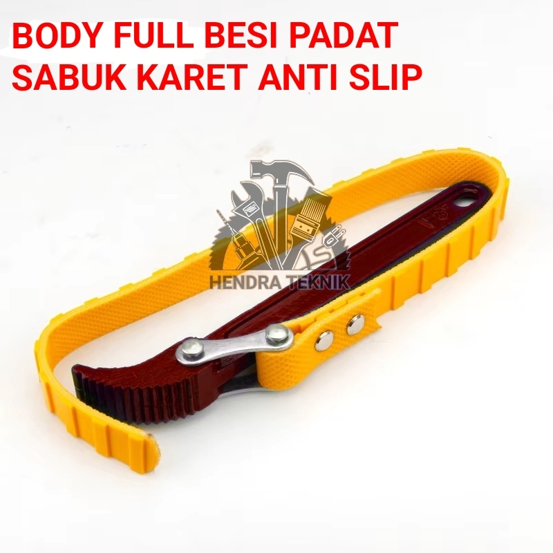 Jual KUNCI FILTER SABUK 8 INCI OIL FILTER WRENCH 21CM ALAT BUKA PASANG ...