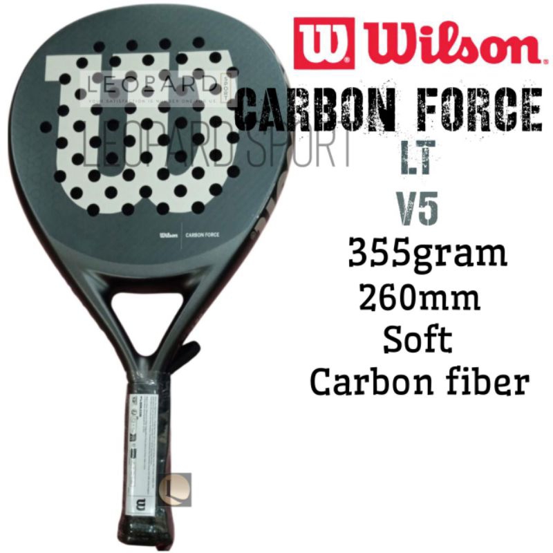 Jual Raket Padel Wilson Carbon Force LT 355g / Padel Racket | Shopee ...