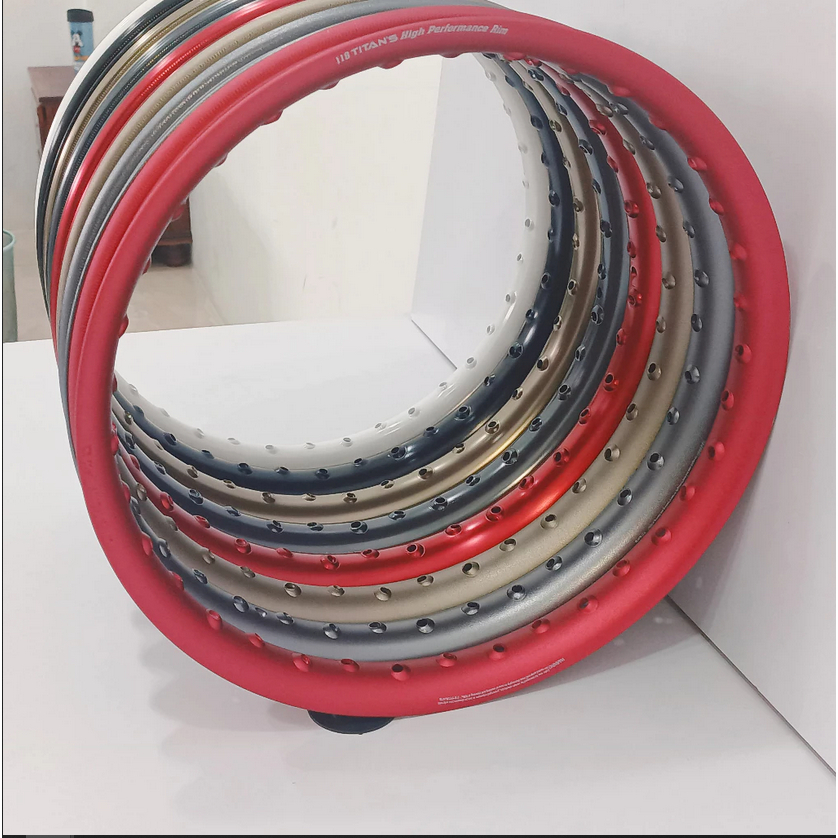 Jual VELG ALLOY RIMS TITANS U SHAPE / OVAL RING 18 KILAT SIZE : 18 X ...