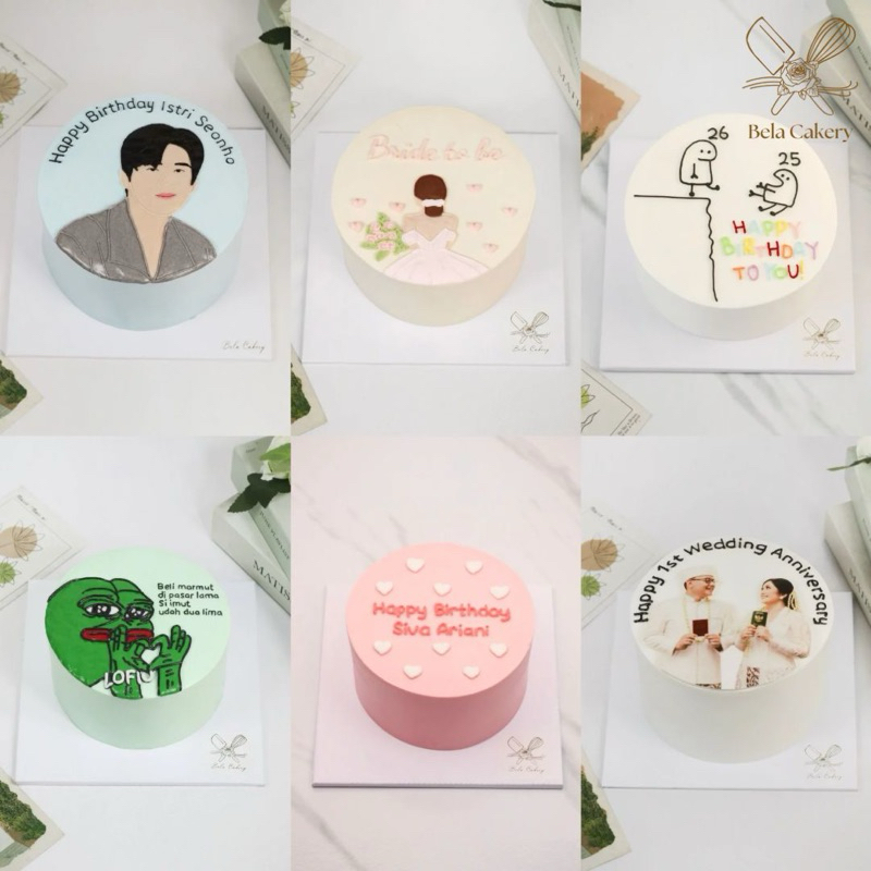 Jual Medium Cake (2 Layers) by Bela Cakery | Shopee Indonesia