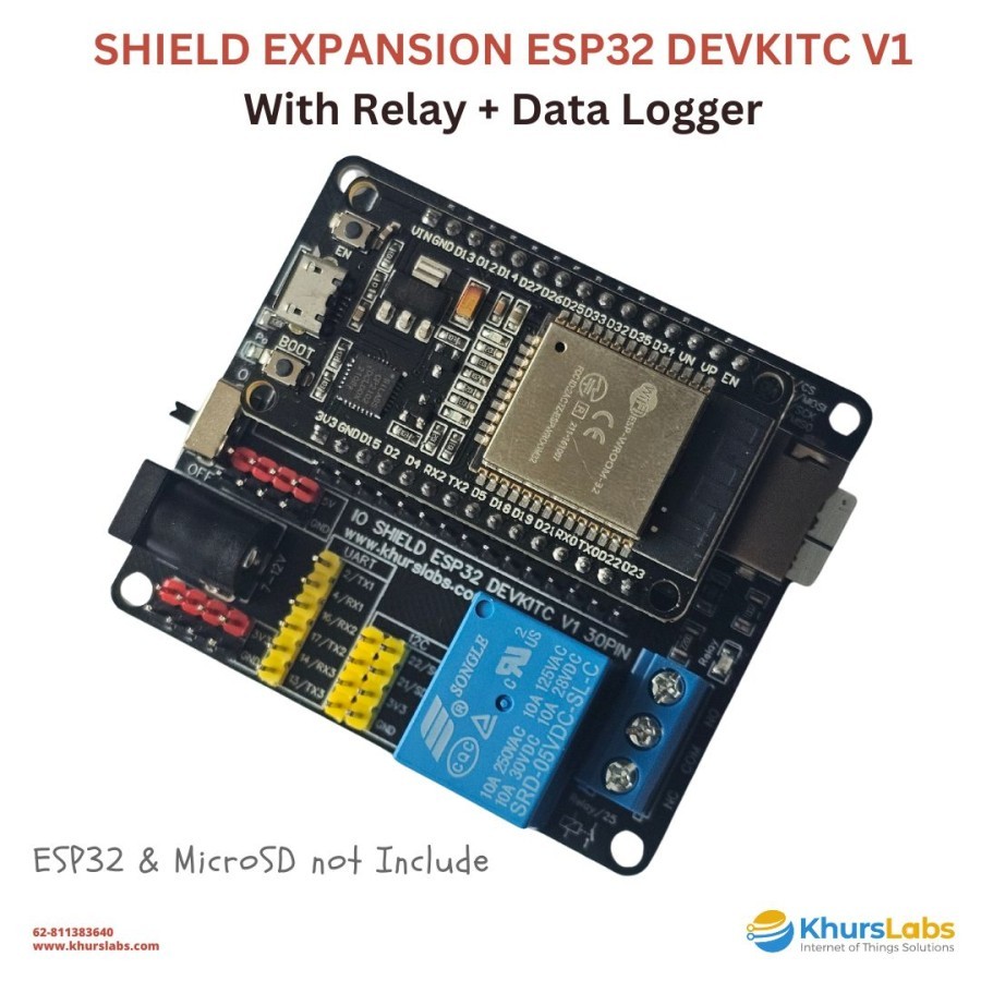 Jual Shield Expansion ESP32 DEVKITC WROOM V1 30 PIN With Relay Data ...