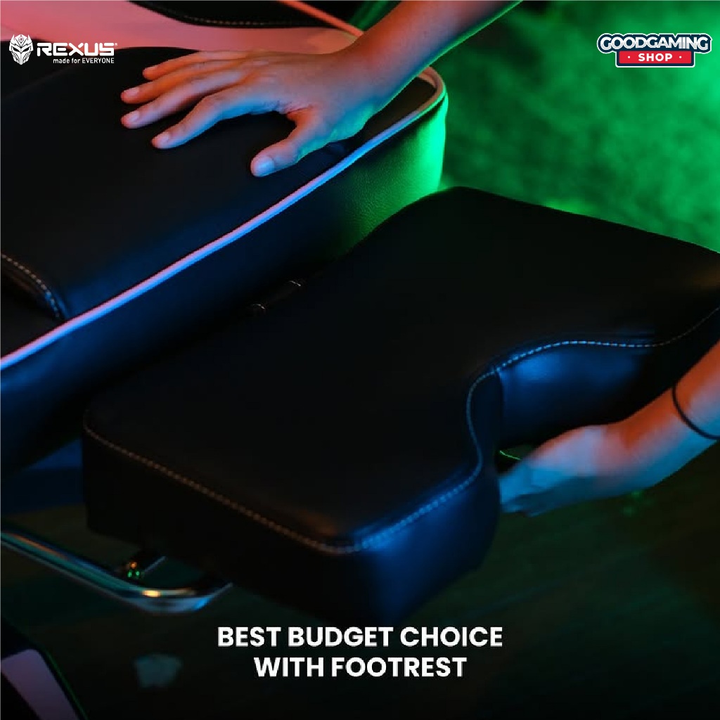 Jual Rexus RGC-R55 / RGC-R 55 Gaming Chair With Footrest Kursi Gaming ...