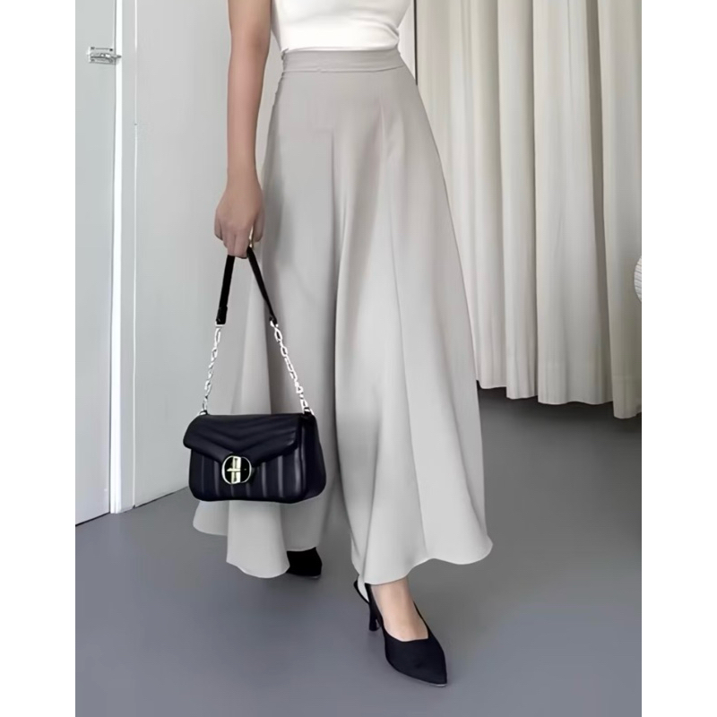 Jual ROK AUDY SKIRT /Rok Scuba Premium, Rok Panjang flare wanita anti ...