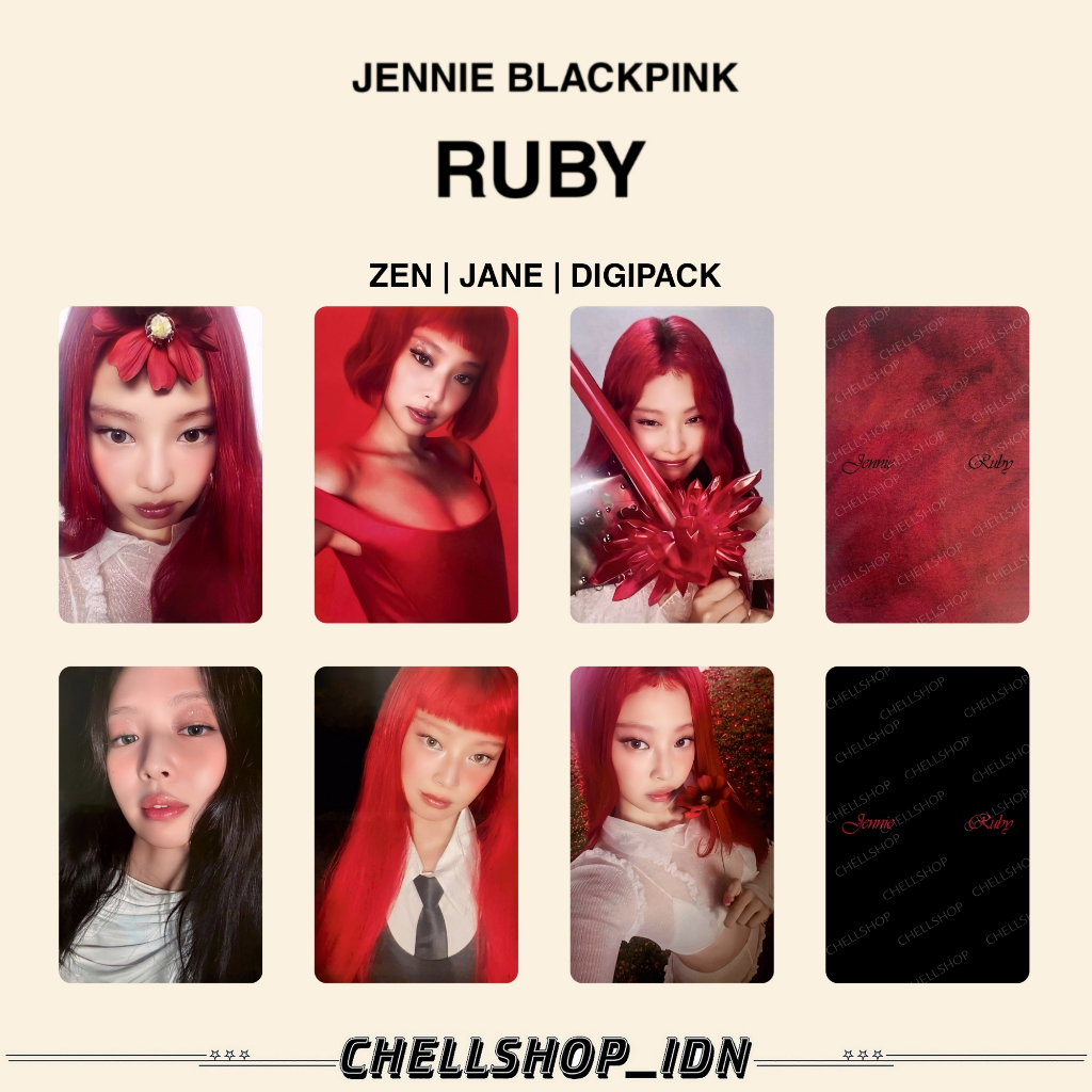 Jual PHOTOCARD [BLACKPINK] JENNIE RUBY | Shopee Indonesia