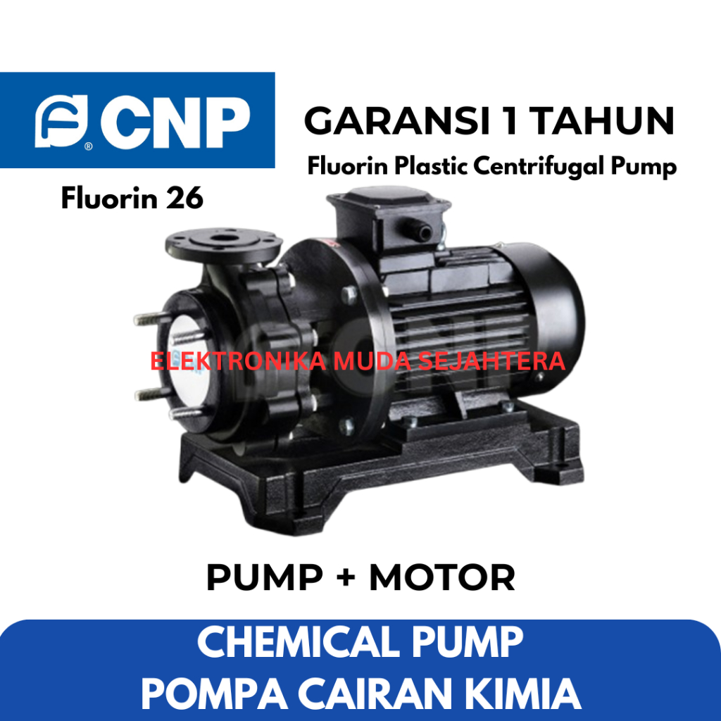 Jual CNP Pompa Kimia / Chemical Pump 4kW / 5.5HP 3Phase 380V SZ50-32 ...