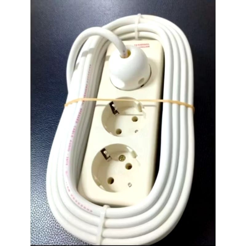 Jual Stop Kontak terminal Tembaga RAKITAN 1-5Lubang+Kabel 1-15Meter ...