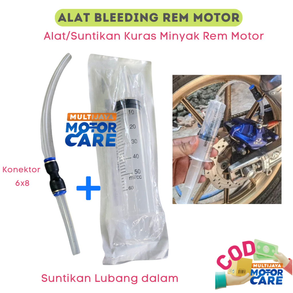 Jual ALAT Kuras Minyak Rem Alat Bleeding Rem Motor / Suntikan Kuras ...