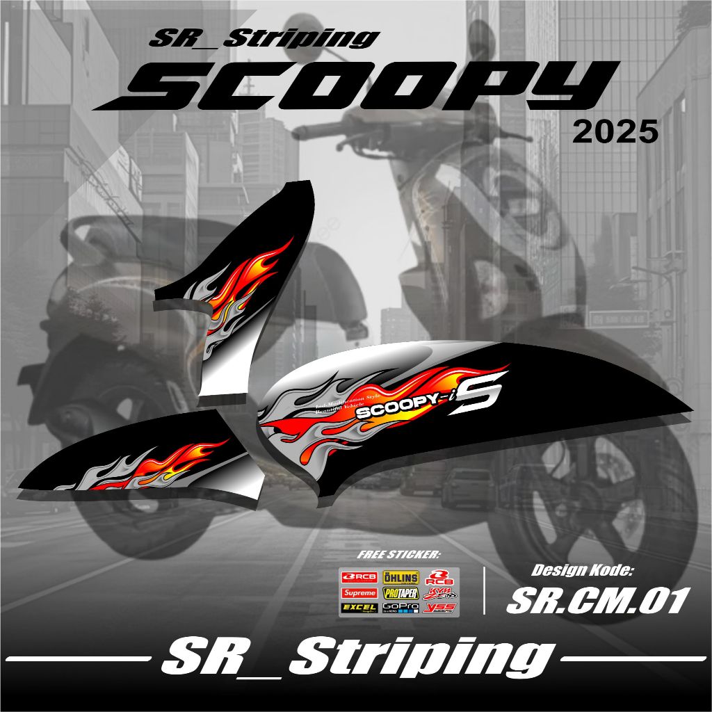Jual Sticker Striping SCOOPY NEW 2025 - Stiker Striping Lis Variasi ...