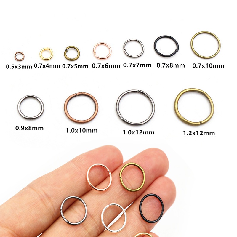 Lot D'anneaux En Caoutchouc O-Ring Diamètre Extérieur 2mm à 6mm - Sélection De Sections (0.5mm, 0.7mm, 0.8mm)