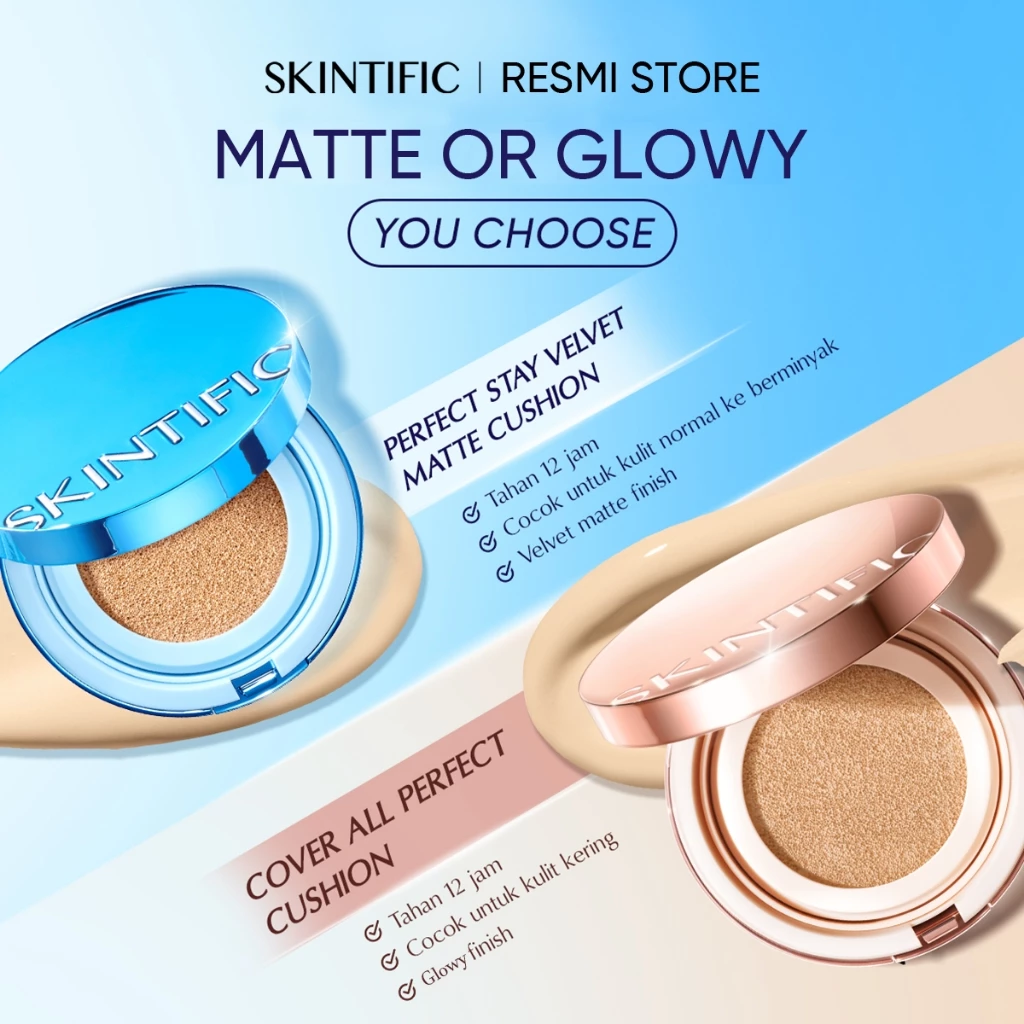 [SKINTIFIC Resmi] - Cushion Refill | Perfect Stay Velvet Matte & Cover All Perfect Glowy Cushion
