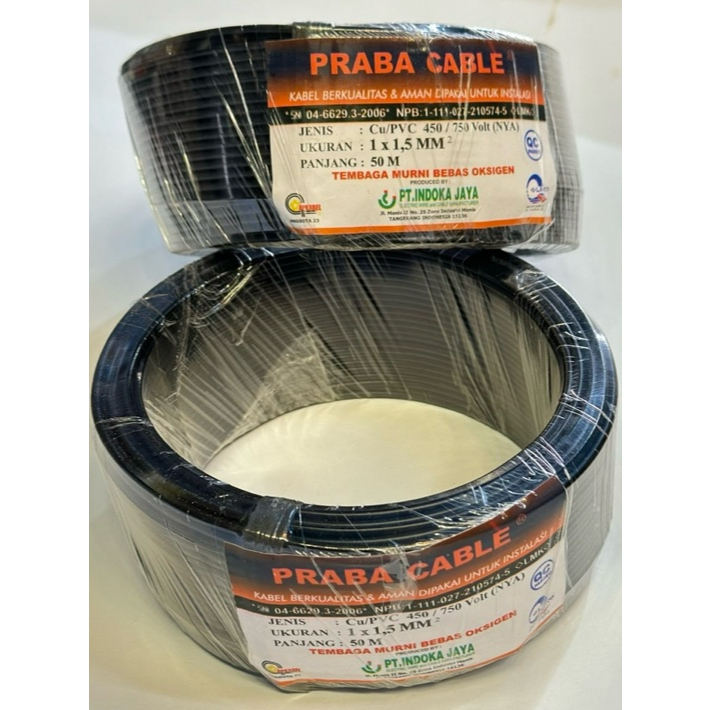 Jual Kabel NYA Praba 1 x 1,5 @50M | Shopee Indonesia