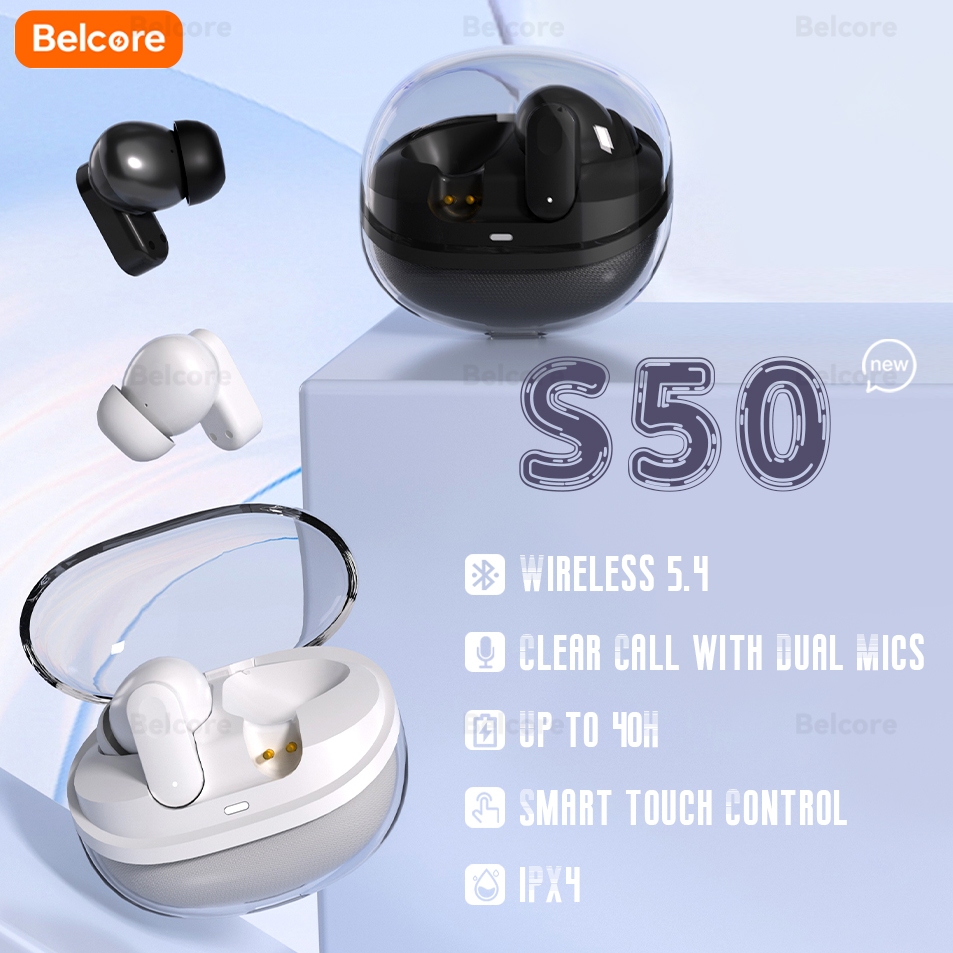 Jual (New launch)Belcore Clear True Wireless Earbuds with Good
