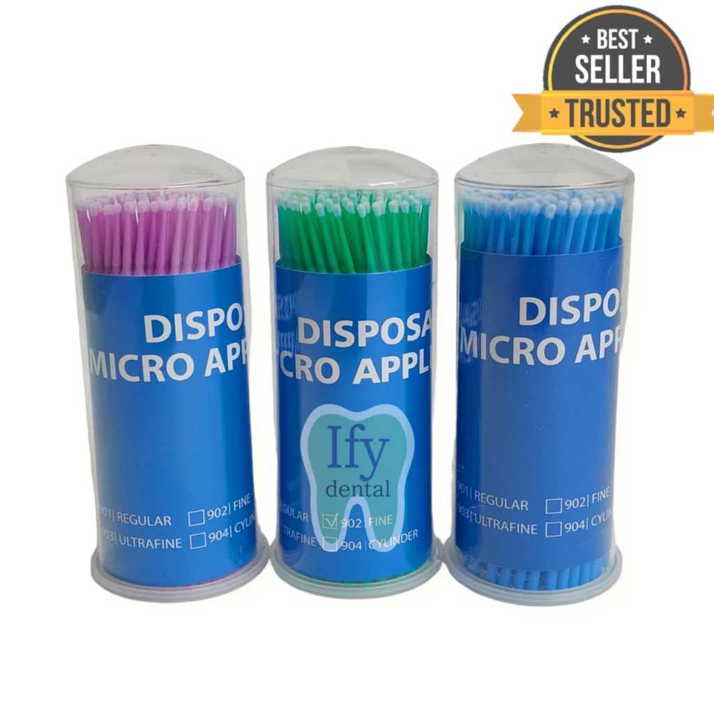 Jual Microbrush, Brush Aplicator, Kuas, Sikat Dental | Shopee Indonesia