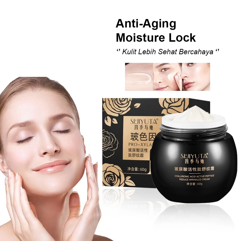 Krim Pencerah Wajah Alami Glowing Wajah Pelembab Muka / SIJIYUTA Wrinkles Cream 60gr Mengencangkan Kulit Anti Keriput | AutoStock