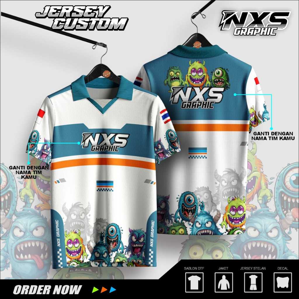 Jual KAOS RACING KERAH CUSTOM DESAIN FULL PRINTING MURAH | Shopee Indonesia