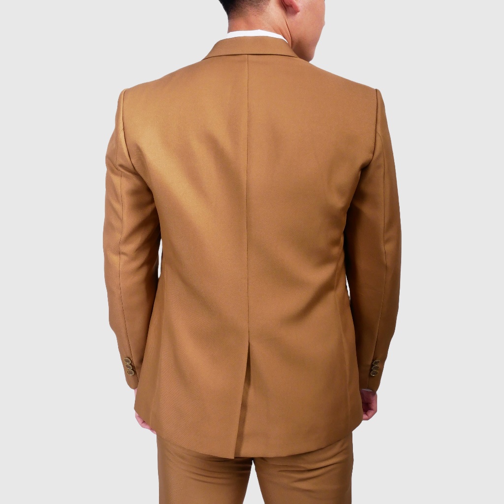 Jual Mubeng - Elegant Jas Slimfit Semi Wool Dark Brown (Free Cover Jas ...