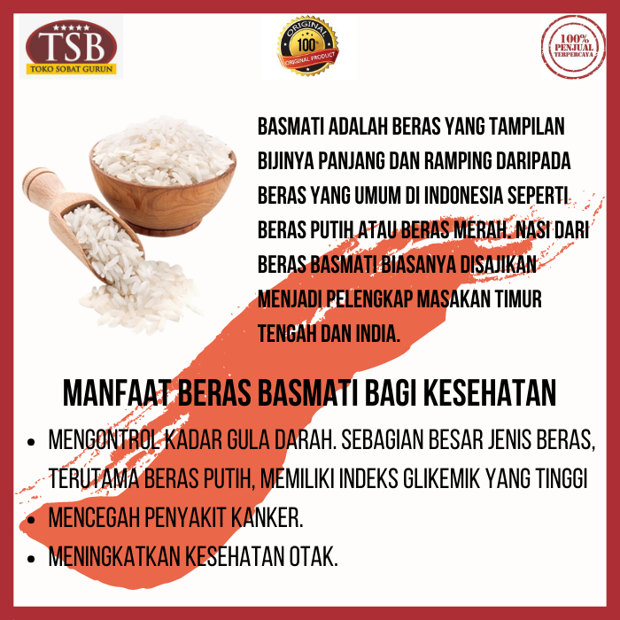 Jual Basmati Rice Beras Premium India 25 kg Asli XXL Sella - Beras ...