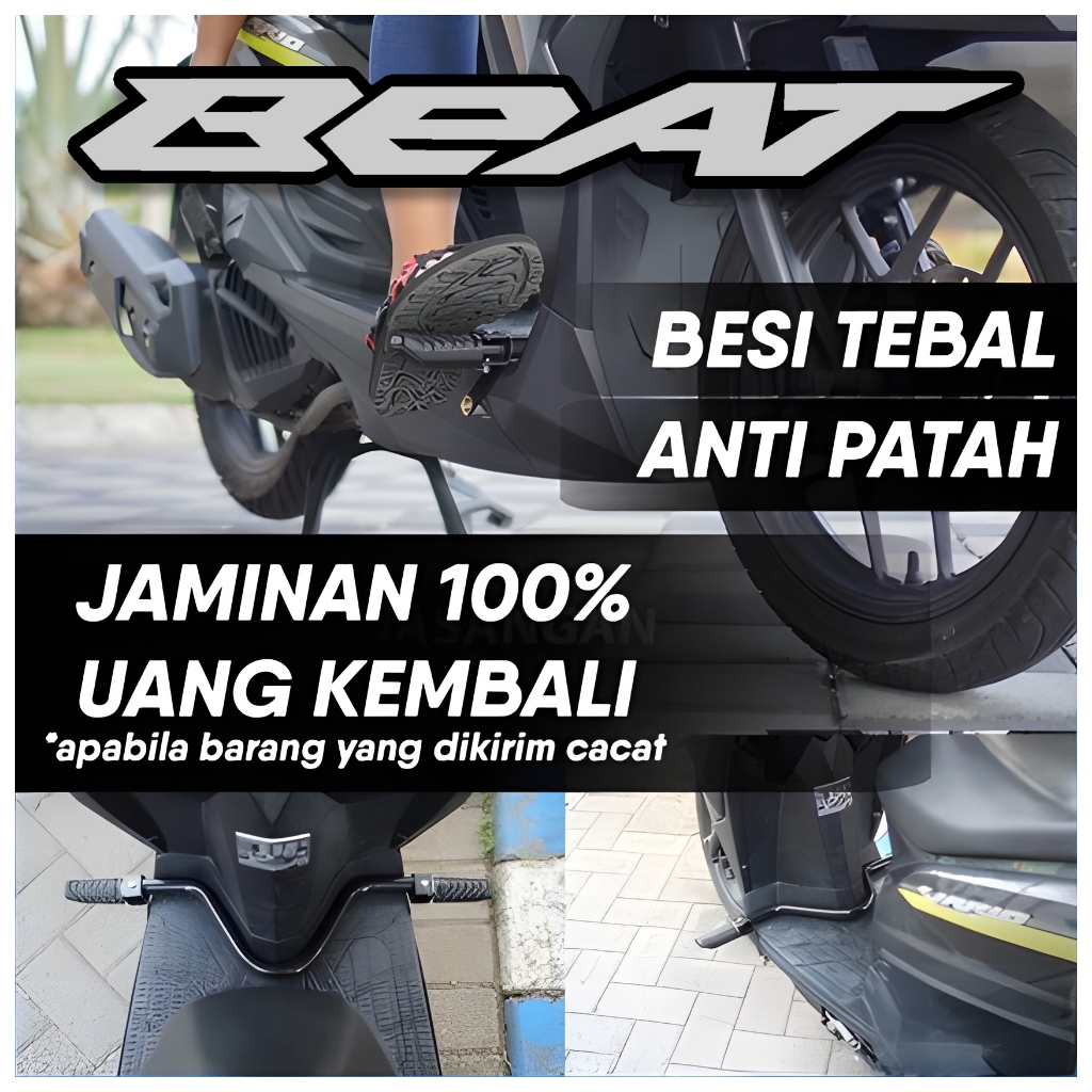 Jual Beat Series - Besi Pijakan Kaki Step Depan Matic Honda Beat Karbu ...