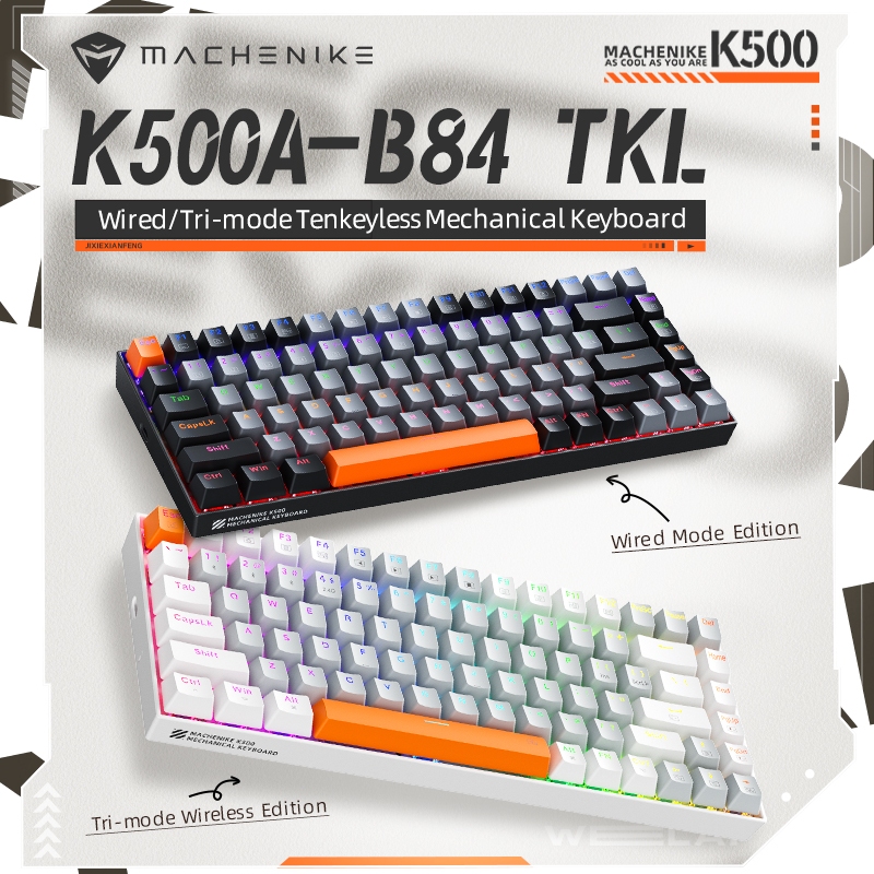 Jual Machenike K500 B84 Keyboard Mekanik Hot-Swappable 84 Tombol ...