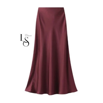 Lev Skirt Rok Satin Silk Premium Rok Skirt Satin Long Skirt Rok A Line Mermaid Skirt