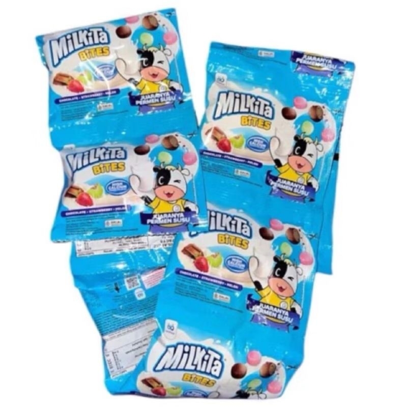 Jual Permen Susu Milkita Bites Renceng isi 10 | Shopee Indonesia