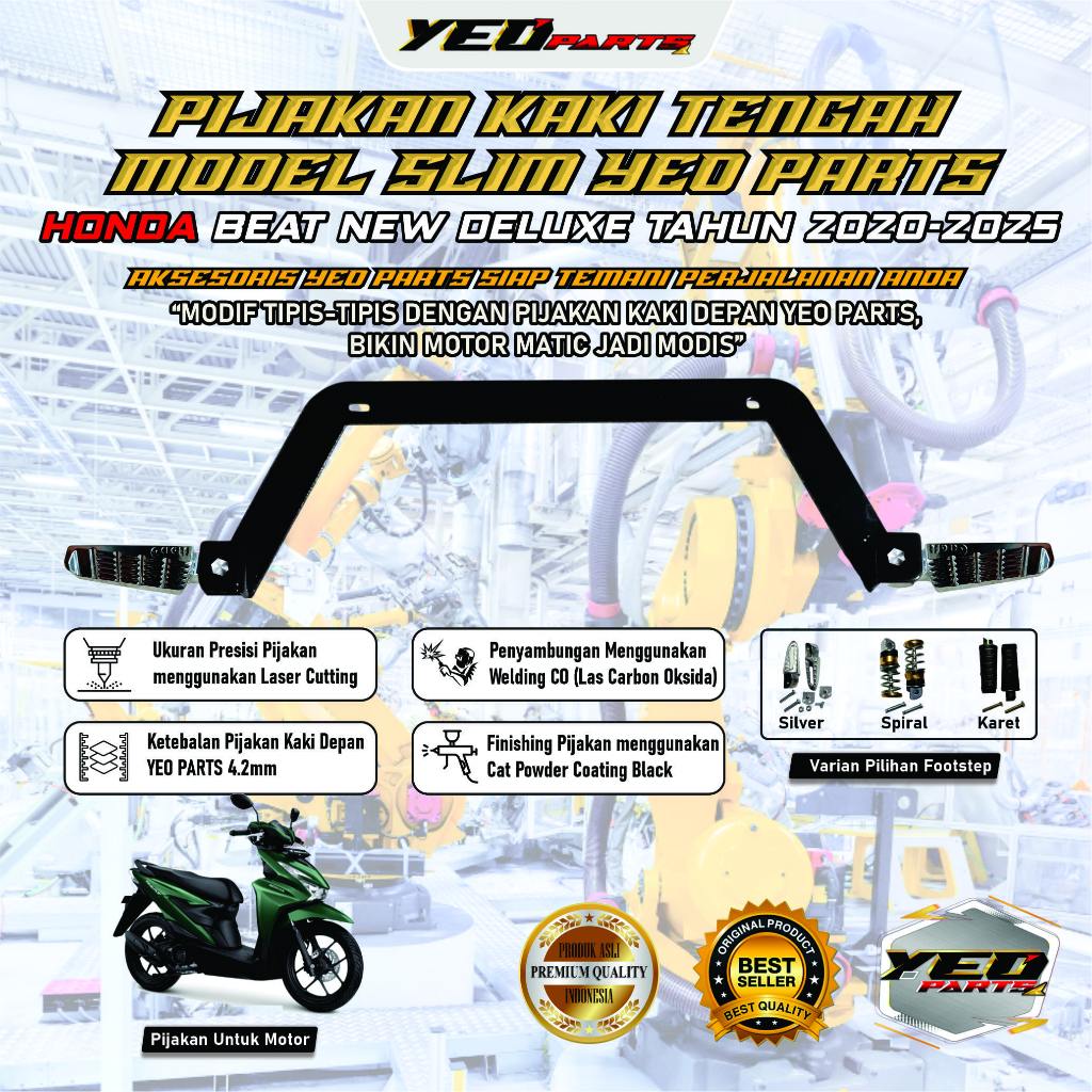 Jual Footstep Pijakan kaki tengah motor Honda Beat All new Fi Deluxe ...