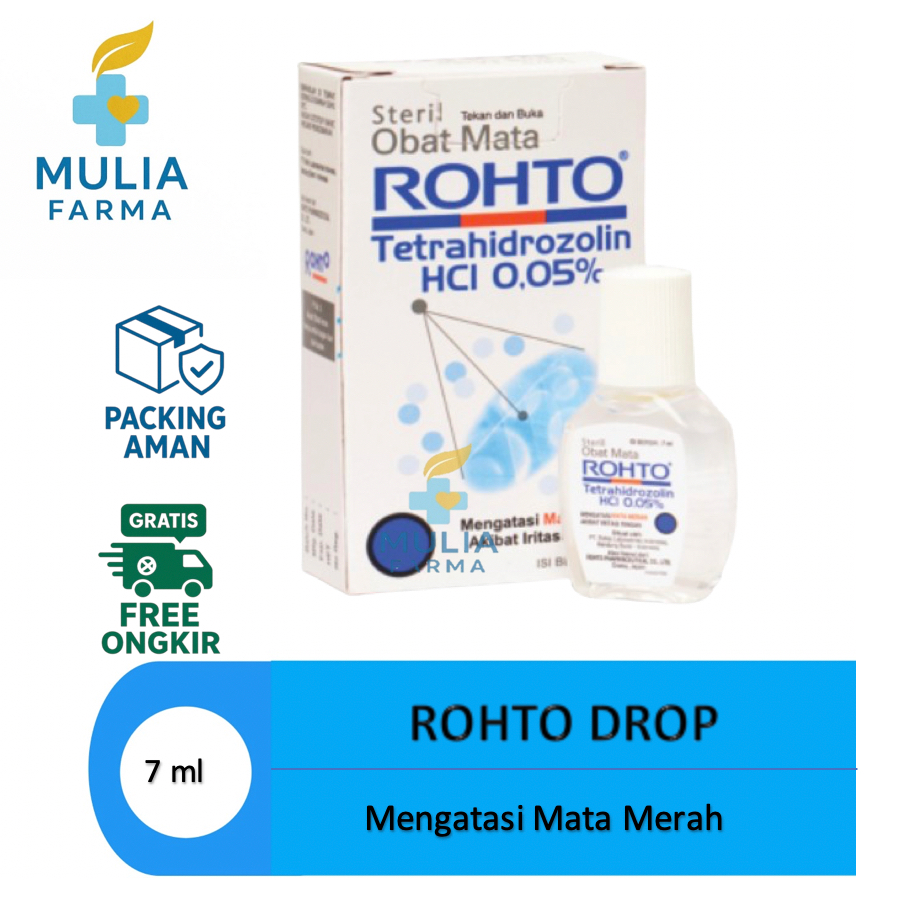 Jual Rohto Drop 7 Ml - Mengatasi Mata Merah Akibat Iritasi Ringan ...