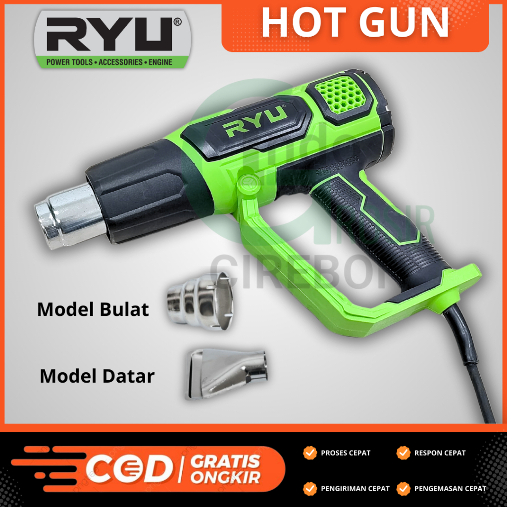 Jual Hot Gun Mesin Pemanas Listrik RYU Heat Gun RHG 600-4 | Shopee ...