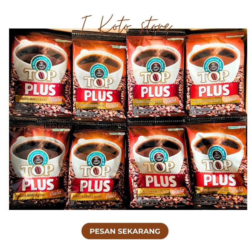 Jual TOP COFFEE PLUS GULA RENCENG (ISI 10) | Shopee Indonesia
