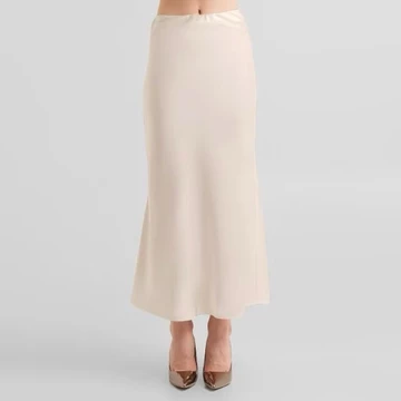Rok Satin Silk Premium Satin Skirt Midi Panjang Rok Kerja Kuliah Wanita Korean Style Basic