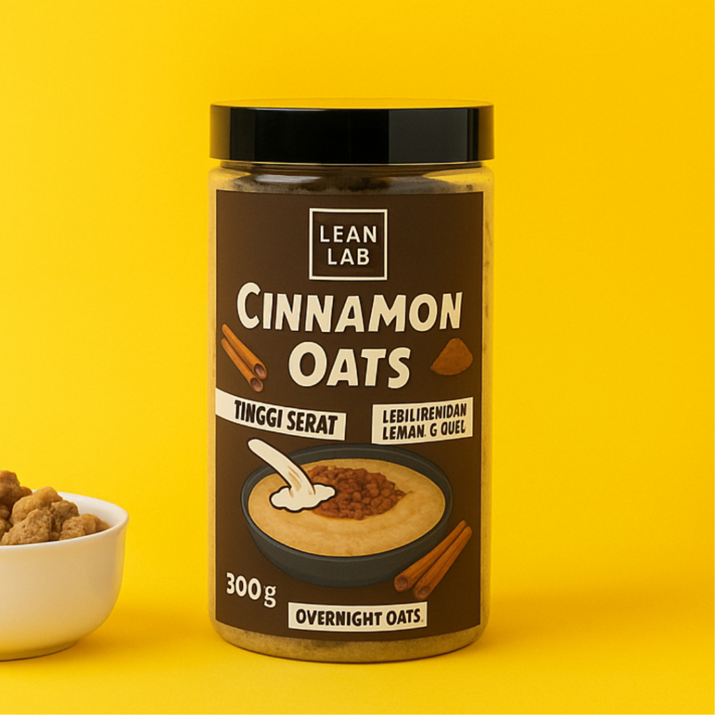 Jual Lean Lab Instant Oats 500gr (Chocolate/Cinnamon/Strawberry ...
