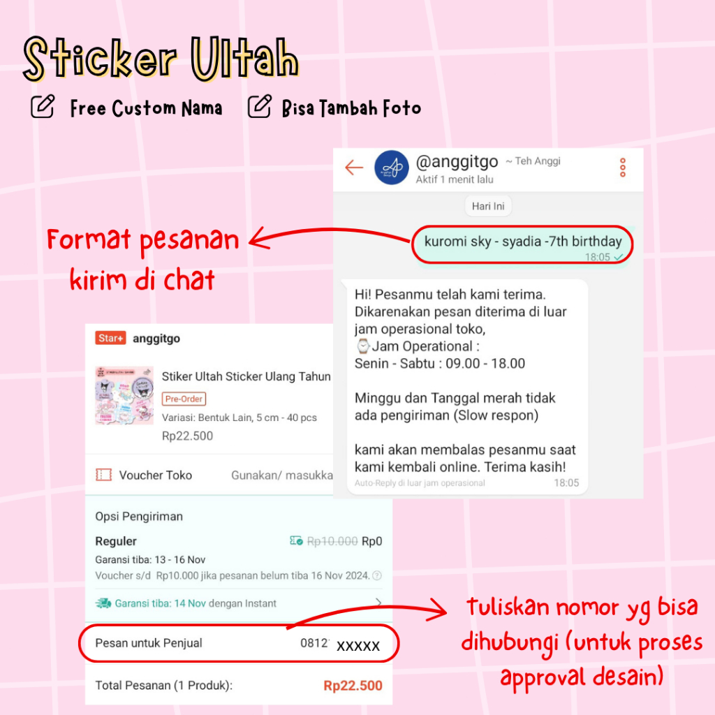 Jual Sticker Birthday Stiker Ultah Stiker Bento Ulang Tahun Anak ...