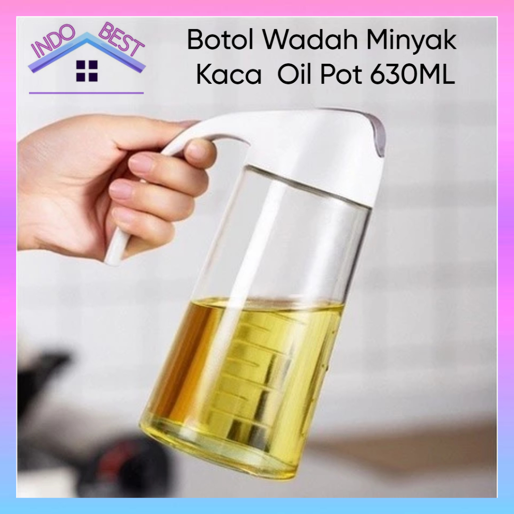 Jual Indoboss | Botol Wadah Minyak Kaca Bumbu Tutup Otomatis Bottle Oil ...