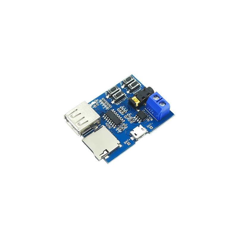 Jual EELIC MDL-MP3TF48MM Modul MP3 Player Decode Amplifier Class D USB ...