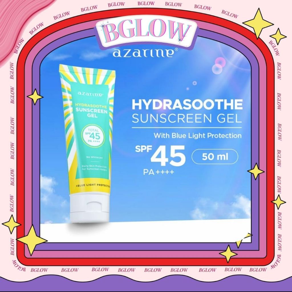 Jual Azarine Hydrasoothe Sunscreen Gel SPF45 50ml BGLOW BEAUTYGLOWING ...