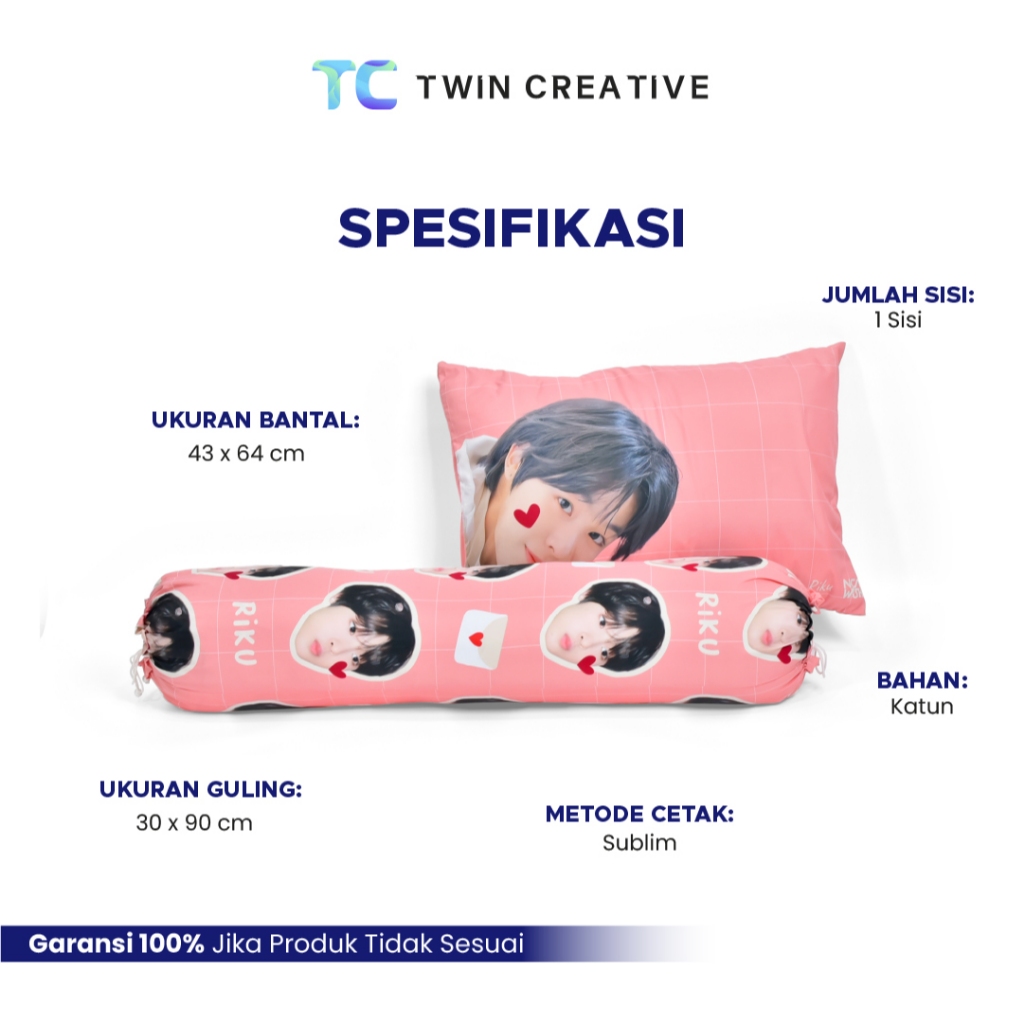 Jual Custom Sarung Bantal Dan Guling Kpop NCT Full Print - Custom ...