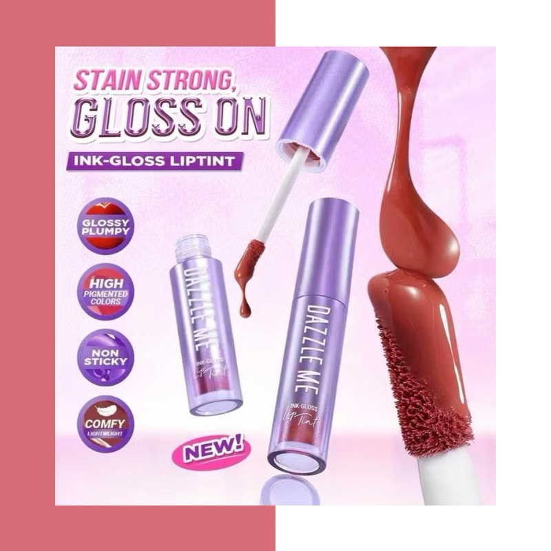 Jual [NEW LAUNCH] DAZZLE ME Ink-Gloss Lip Tint Watery Ink Gel Lip Tint ...