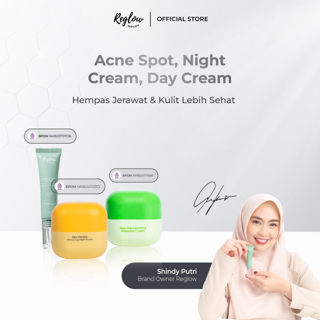 Jual Reglow Rejuvenating Intensive Cream & Reglow Intensive Whitening ...