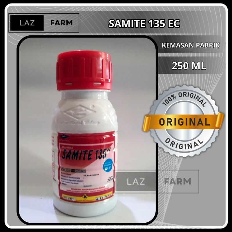 Jual INSEKTISIDA SAMITE 135 EC 250 ML ORIGINAL LAZFARM | Shopee Indonesia