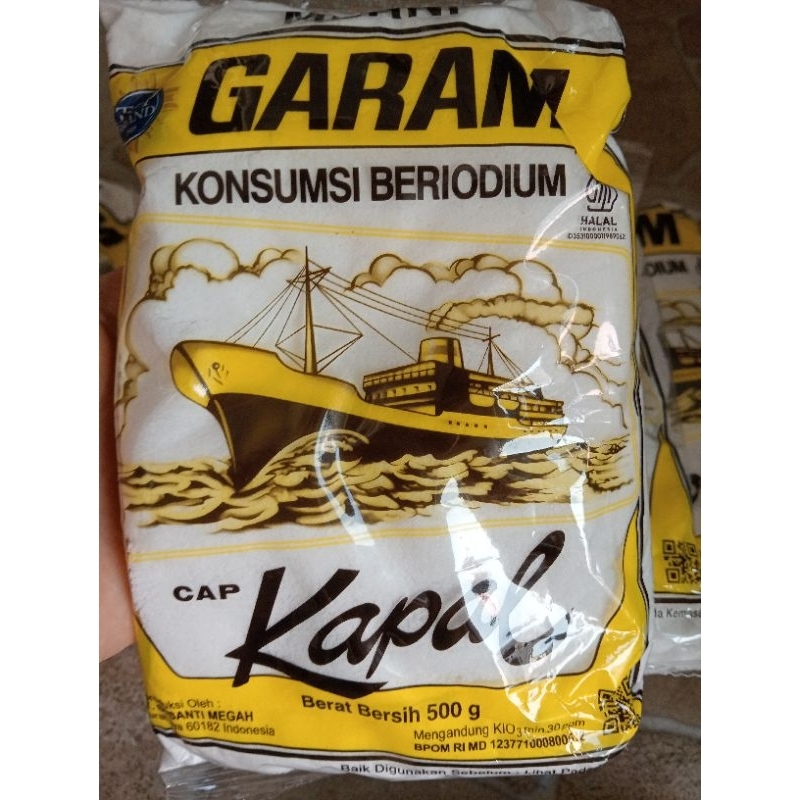 Jual garam dapur cap Kapal 500 gram | Shopee Indonesia