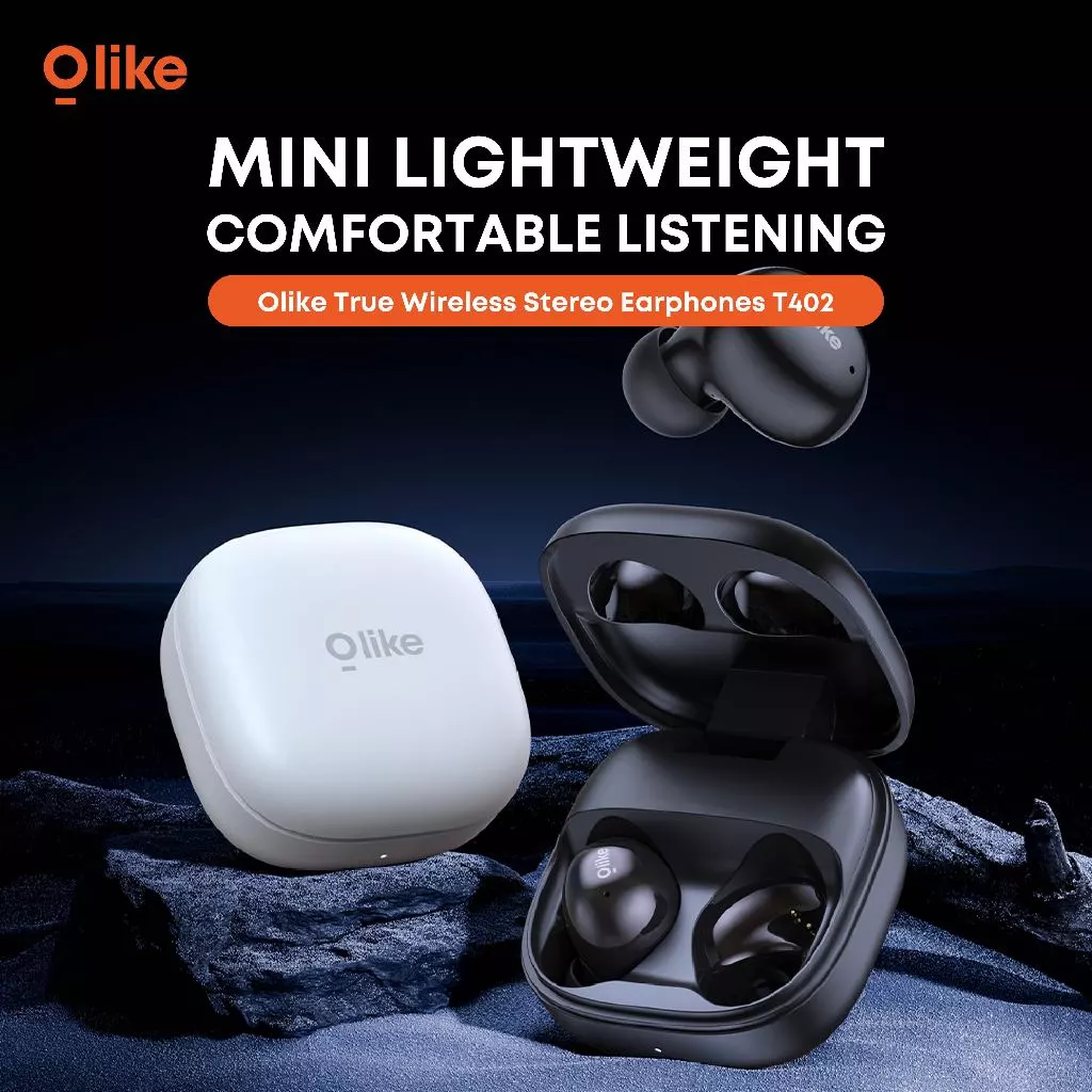 OLIKE TWS T402 Powerful Bass And Comfortable Design | True Wireless Bluetooth In-ear | Wireless Earbuds