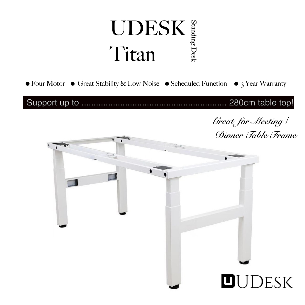 Jual UDESK Titan – 4-Leg Electric Standing Desk Frame | Rangka Meja ...