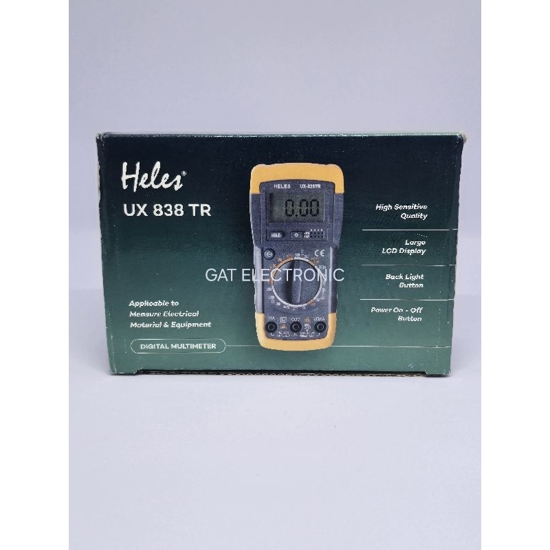 Jual MULTITESTER DIGITAL HELES UX-838TR | Shopee Indonesia