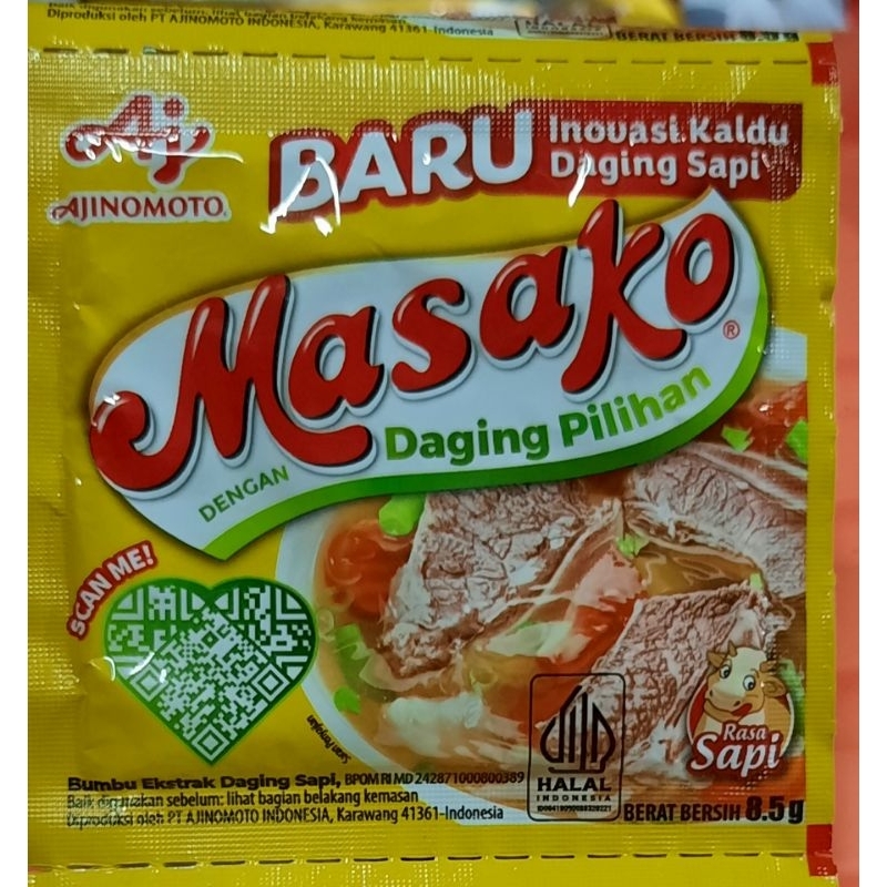 Jual MASAKO RASA SAPI / AYAM 8,5g (12 pcs) | Shopee Indonesia