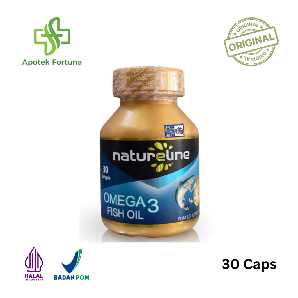 Jual NATURELINE OMEGA 3 FISH OIL 30/60 KAPSUL | Shopee Indonesia