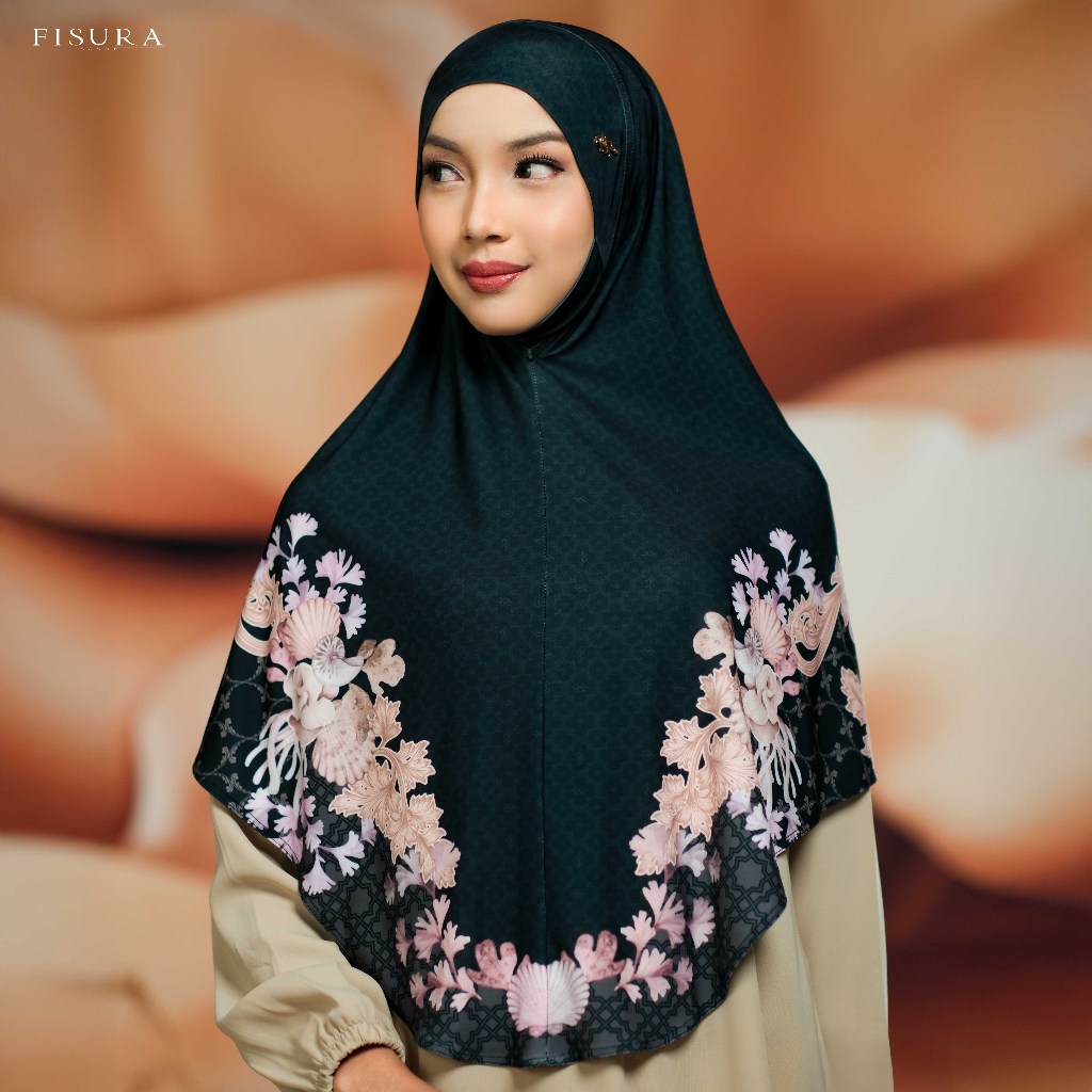 Fisura Scarf Khimar Jersey Jannah Instan L Vol.2 ( Hijab Bergo Bahan Ity Korean Jersey)