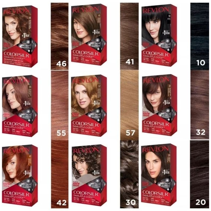 Jual REVLON colorsilk hair color / semir rambut revlon | Shopee Indonesia