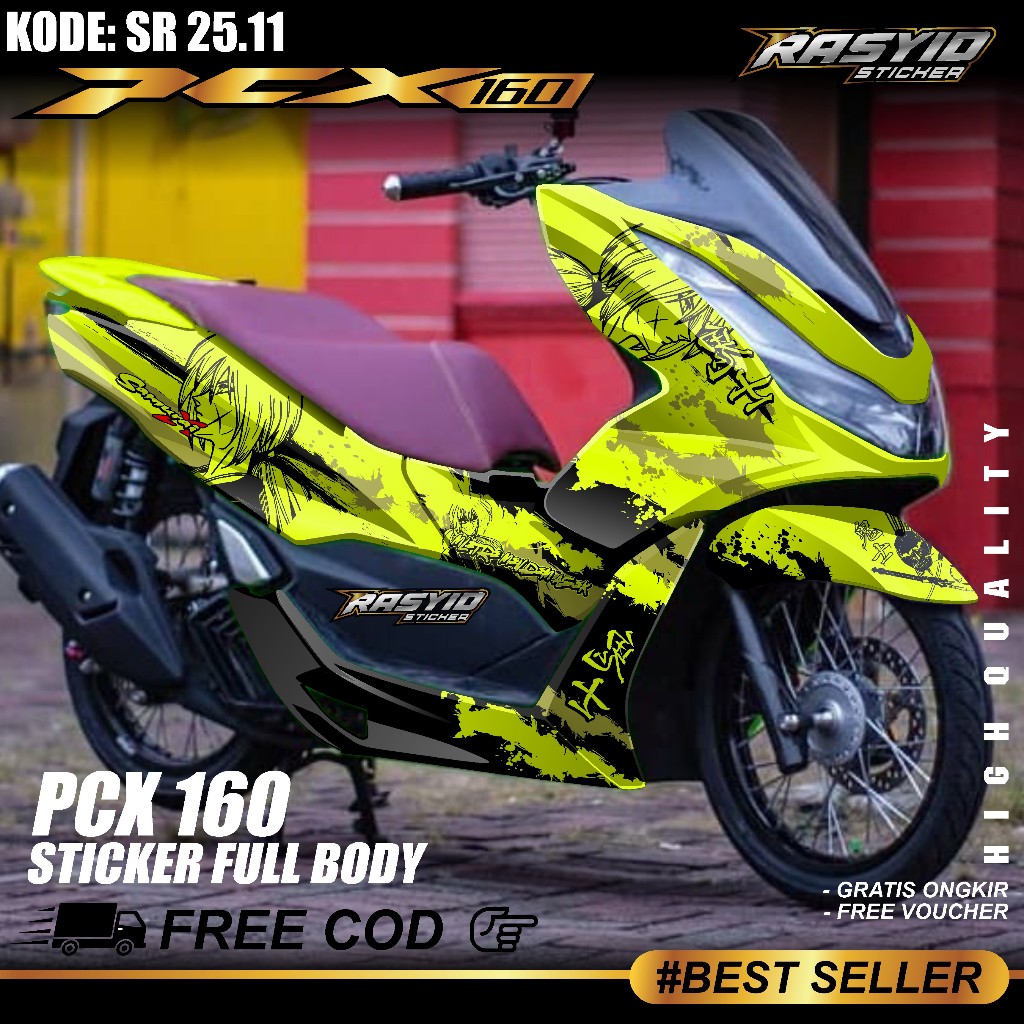 Jual COD Sticker Decal Full Pcx 160 Body Honda PCX Cbs Abs 160 Tahun ...