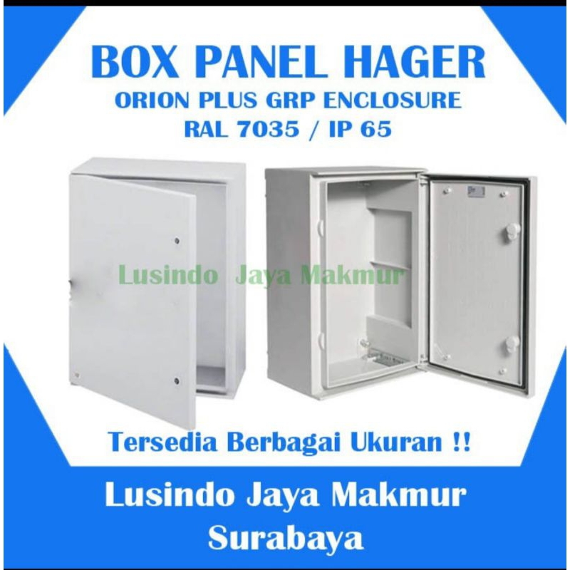 Jual BOX PANEL HAGER 50x30x20 ORION GRP POLYESTER IP65 50 X 30 X 20 ...