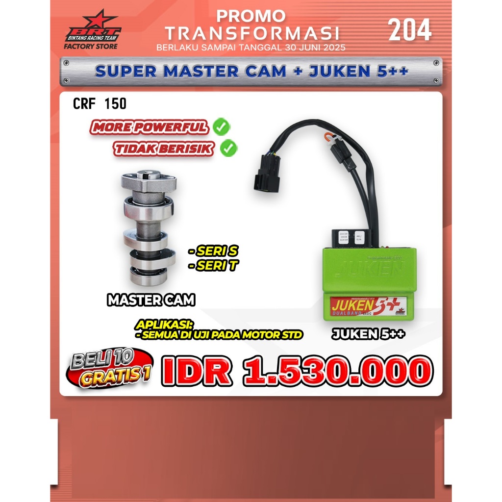 Jual PAKET ECU JUKEN 5 BASIC DUALBAND - MASTERCAM CAM NOKEN AS CAMSHAFT ...